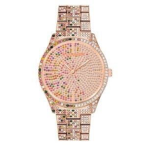 Steve Madden Rainbow Rose Watch